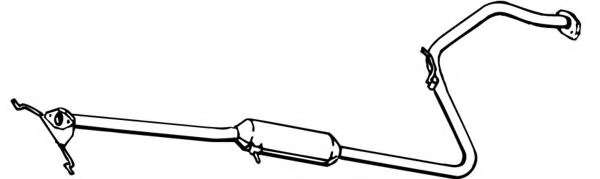 Средний глушитель выхлопных газов