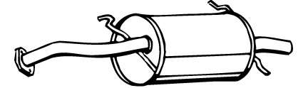 Глушитель выхлопных газов конечный