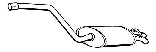 Глушитель выхлопных газов конечный