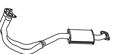 Предглушитель выхлопных газов