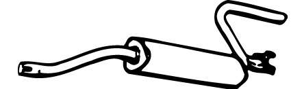 Глушитель выхлопных газов конечный