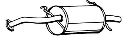 Глушитель выхлопных газов конечный