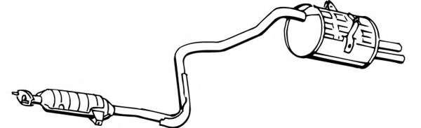 Глушитель выхлопных газов конечный