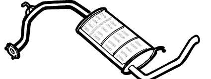 Глушитель выхлопных газов конечный