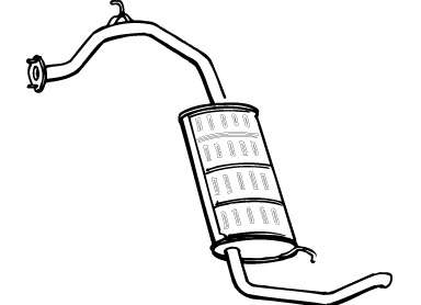 Глушитель выхлопных газов конечный