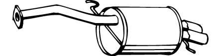 Глушитель выхлопных газов конечный