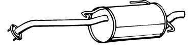 Глушитель выхлопных газов конечный