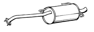 Глушитель выхлопных газов конечный
