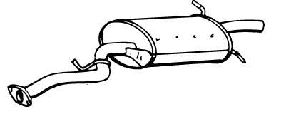 Глушитель выхлопных газов конечный