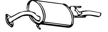 Глушитель выхлопных газов конечный