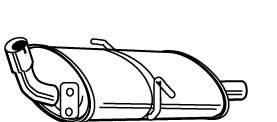 Глушитель выхлопных газов конечный