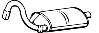 Глушитель выхлопных газов конечный