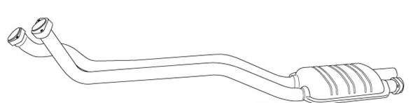 Предглушитель выхлопных газов