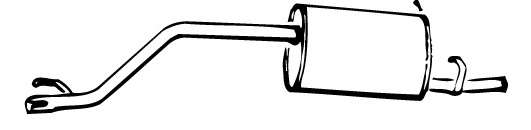 Глушитель выхлопных газов конечный