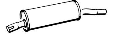 Предглушитель выхлопных газов