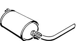 Глушитель выхлопных газов конечный