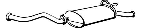Глушитель выхлопных газов конечный