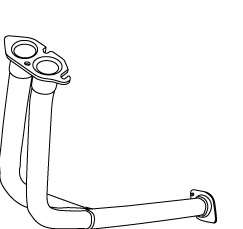 ZWILLINGSAUSPUFFROHR VORN