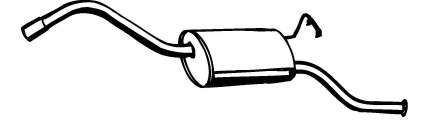 Глушитель выхлопных газов конечный