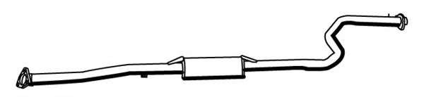 Средний глушитель выхлопных газов