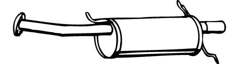 Глушитель выхлопных газов конечный