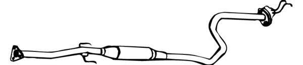 Средний глушитель выхлопных газов