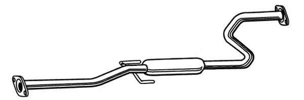 Средний глушитель выхлопных газов