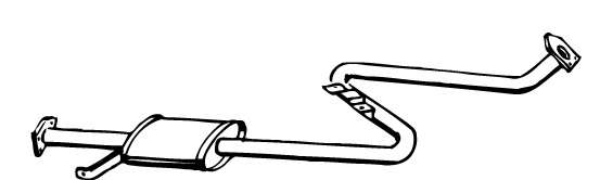 Предглушитель выхлопных газов