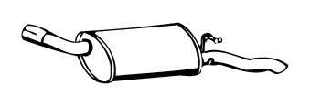 Глушитель выхлопных газов конечный