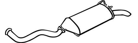 Глушитель выхлопных газов конечный