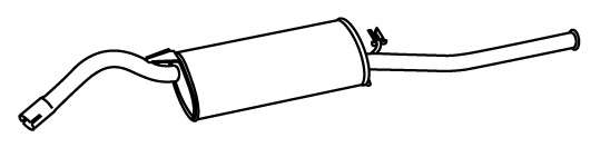 Глушитель выхлопных газов конечный