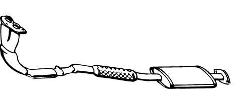 Предглушитель выхлопных газов