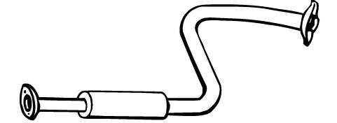 Средний глушитель выхлопных газов