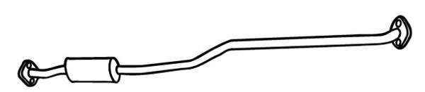 Средний глушитель выхлопных газов