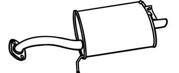 Глушитель выхлопных газов конечный