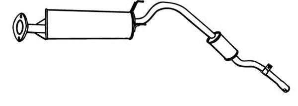 Глушитель выхлопных газов конечный