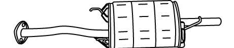 Глушитель выхлопных газов конечный