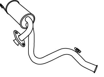 Глушитель выхлопных газов конечный