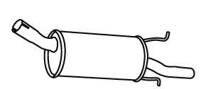 Глушитель выхлопных газов конечный