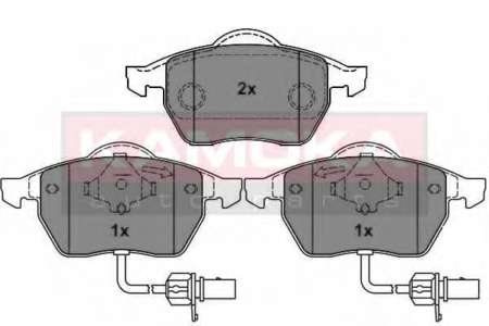 Гальмівні колодки, дискове гальмо (набір)