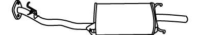 Глушитель выхлопных газов конечный