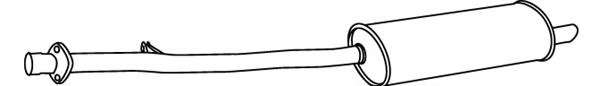 Глушитель выхлопных газов конечный