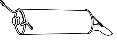 Глушитель выхлопных газов конечный