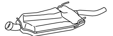 Глушитель выхлопных газов конечный