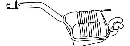 Глушитель выхлопных газов конечный