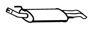 Глушитель выхлопных газов конечный
