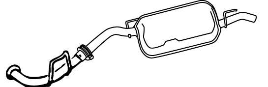 Глушитель выхлопных газов конечный