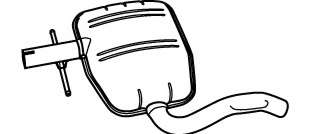 Средний глушитель выхлопных газов