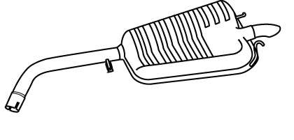 Глушитель выхлопных газов конечный