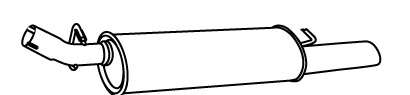 Глушитель выхлопных газов конечный